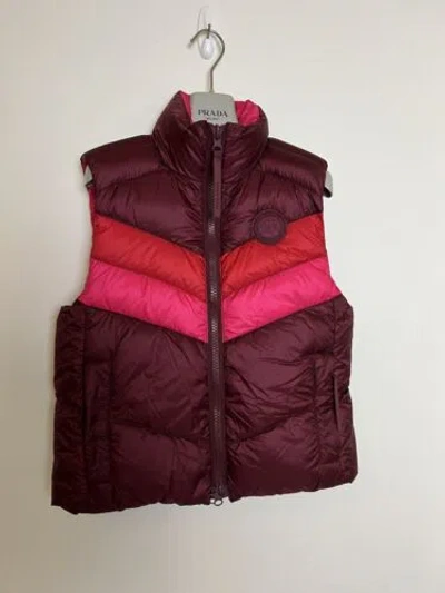 Pre-owned Canada Goose X Reformation Reversible Puffy Down Vest Xs In Multicolor