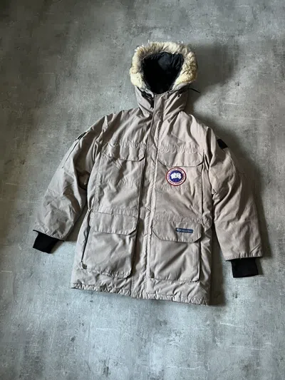 Pre-owned Canada Goose X Vintage Canada Goose Parka Down Jacket Beige