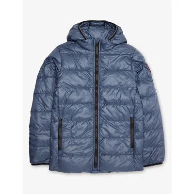Canada Goose Kids' Youth Crofton Hooded Shell-down Jacket 7-16 Years Ozone Blue - Bleu Ozone