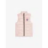 Canada Goose Pink Lemonade-rose Youth Crofton Padded Shell-down Gilet 7-16 Years In Pink
