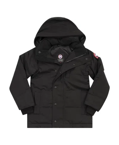 Canada Goose Youth Eakin Parka Coat In Black