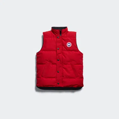 Canada Goose Youth Vanier Vest In Red