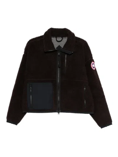 Canada Goose Zip-fastening Fleece Jacket In Brown