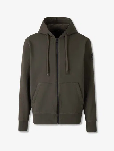 Canada Goose Zip Hoodie Sweatshirt In Green