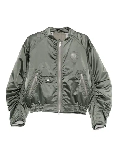 Canada Goose Zip-up Bomber Jacket In Gray