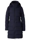 Canada Goose Zip-up Hooded Padded Parka In Blue