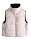Canada Goose Zip-up Logo-patch Gilet In Pink