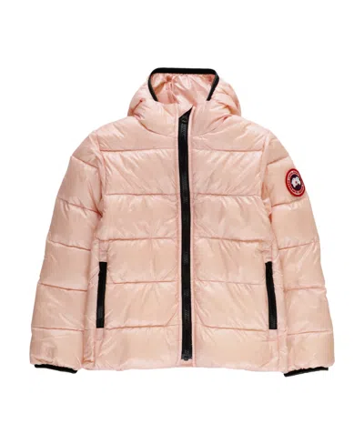 Canada Goose Zipper Hood Down Jacket In Nude