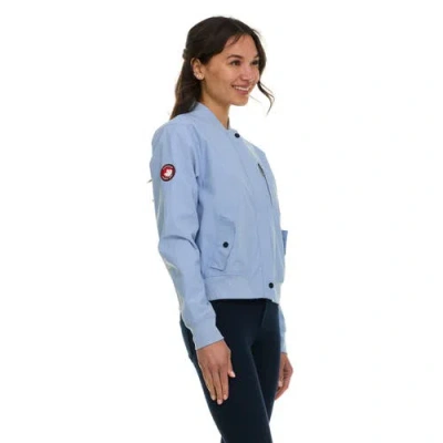 Canada Weather Gear Bomber Flight Jacket Lightweight Zip-up Windbreaker In Blue