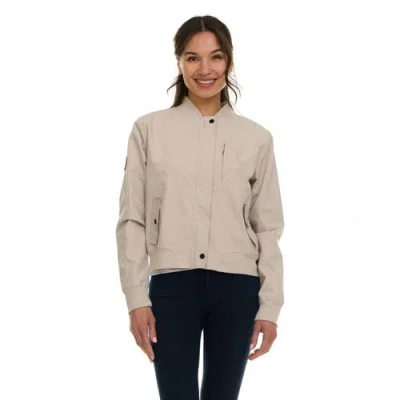 Canada Weather Gear Bomber Flight Jacket Lightweight Zip-up Windbreaker In Neutral