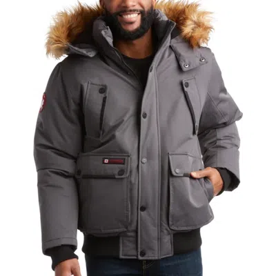 Canada Weather Gear Heavyweight Bomber Jacket In Gray