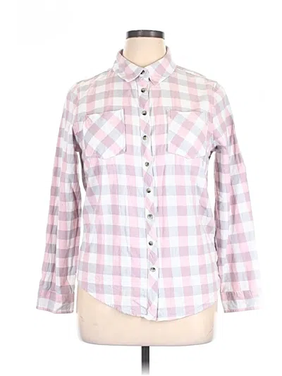 Pre-owned Canada Weather Gear Long Sleeve Button Down Shirt In Pink