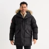 Canada Weather Gear Mens Water Resistant Heavyweight Parka In Black
