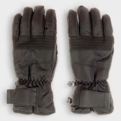 Canada Weather Gear Ski Gloves With Velcro Strap In Brown