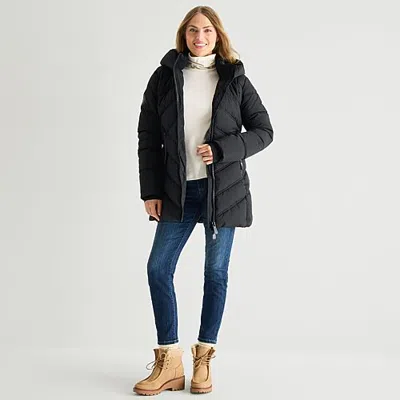 Canada Weather Gear Womens Water Resistant Heavyweight Parka In Black