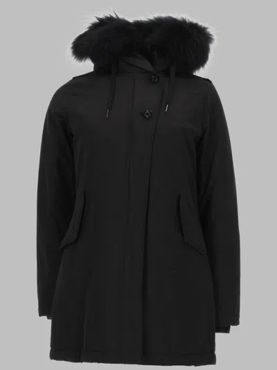 Canadian Classics Parka In Cotone Con Cappuccio In Black