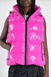CANADIAN CLASSICS SALLUIT RECYCLED VEST IN RECYCLED GLOSSY FUSCHIA