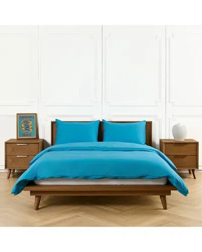 Canadian Down & Feather Company 300 Thread Count Duvet Cover Set In Blue