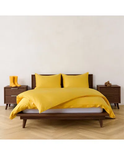 Canadian Down & Feather Company 300 Thread Count Duvet Cover Set In Yellow