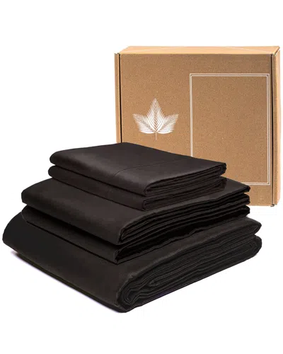 Canadian Down & Feather Company 300 Thread Count Sheet Set In Black