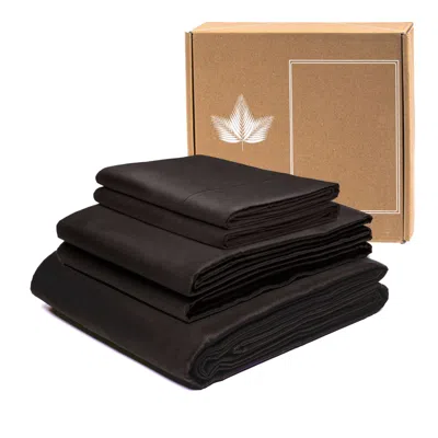 Canadian Down & Feather Company Black Sheet Set - Four Piece, Us King / Uk Super King - Bear