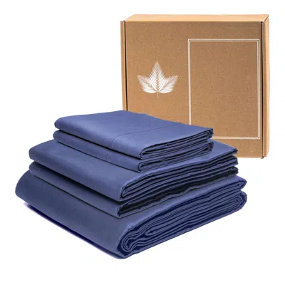 Canadian Down & Feather Company Blue Sheet Set - Four Piece, Us King / Uk Super King - Whale