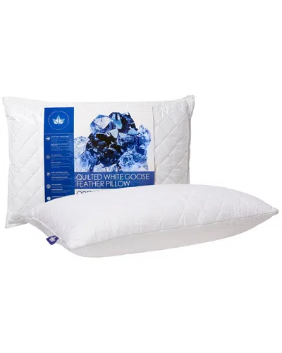 CANADIAN DOWN & FEATHER COMPANY CANADIAN DOWN & FEATHER COMPANY QUILTED WHITE GOOSE FEATHER PILLOW MEDIUM  SUPPORT