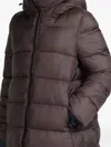 Canadian Hooded Oversized Coat In Brown