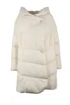 Canadian Long Down Jacket - White In White