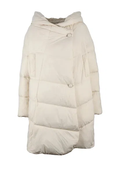 Canadian Long Down Jacket - White