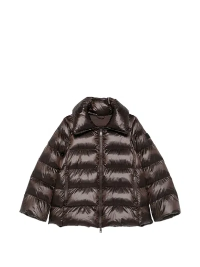 Canadian Mckenna Quilted High-neck Coat In Brown