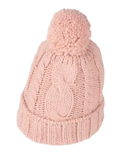 Canadian Woman Hat Pink Size Onesize Acrylic, Alpaca Wool, Virgin Wool, Viscose