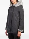 Canadiens Faux-fur Hooded Jacket In Black