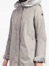 Canadiens Faux-fur-trimmed Hooded Coat In Gray