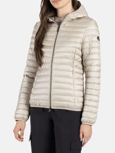 Canadiens Jade Quilted Lightweight Hooded Jacket In Beige