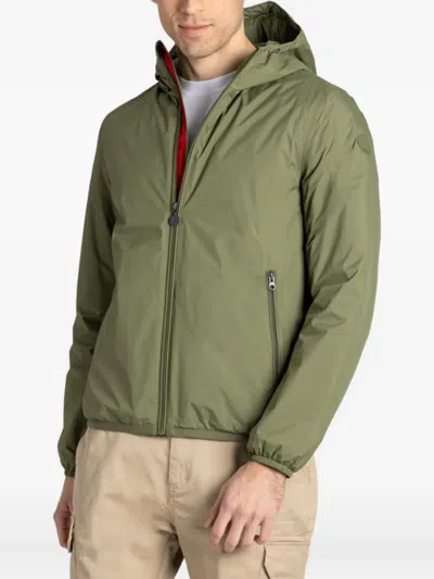 Canadiens Logo-patch Hooded Jacket In Green