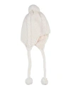 Canadiens Newborn Girl Hat White Size 0 Acrylic, Wool, Alpaca Wool In White