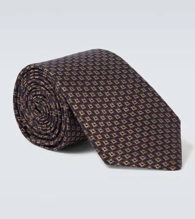 Canali 真丝提花领带