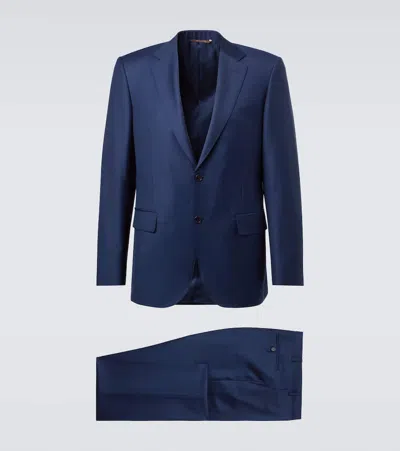 Canali Wool Suit In Blue