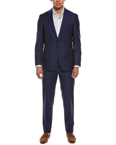 Canali 2pc Wool & Mohair-blend Suit In Navy