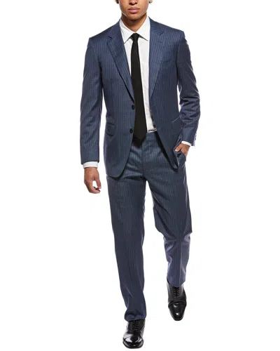 Canali 2pc Wool & Silk-blend Suit In Blue