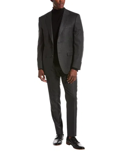 Canali 2pc Wool-blend Suit In Grey