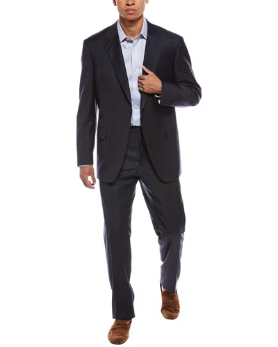 Canali 2pc Wool Suit In Black