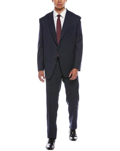 Canali 2pc Wool Suit In Blue