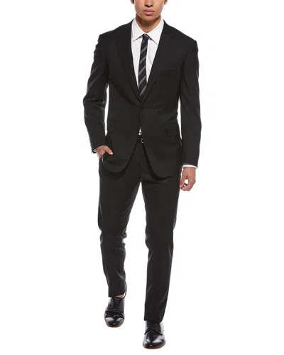 Canali 2pc Wool Suit In Black