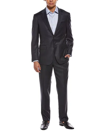 Canali 2pc Wool Suit In Black