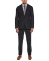 Canali 2pc Wool Suit In Black