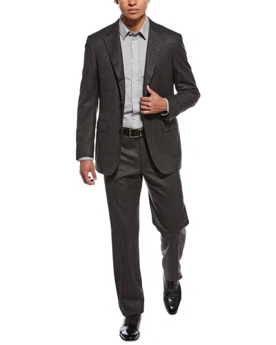 Canali 2pc Wool Suit In Black