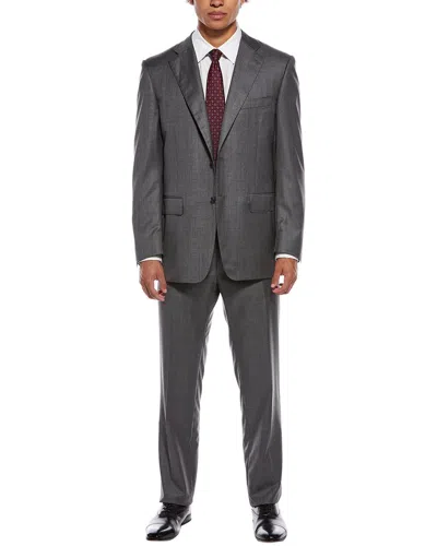 Canali 2pc Wool Suit In Black
