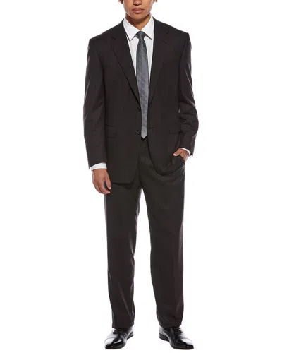 Canali 2pc Wool Suit In Black